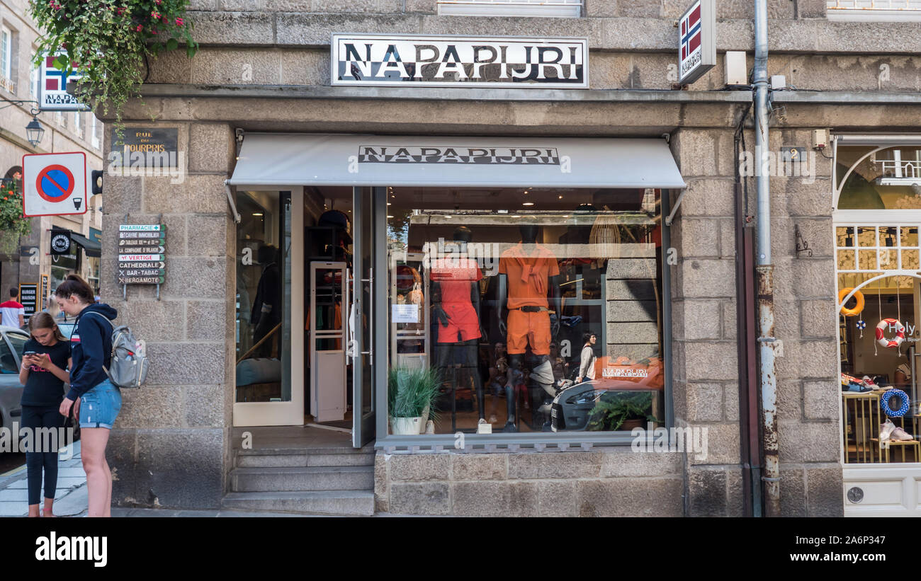 Napapijri french store front in Saint Malo, France 9-8-10 Stock Photo -  Alamy