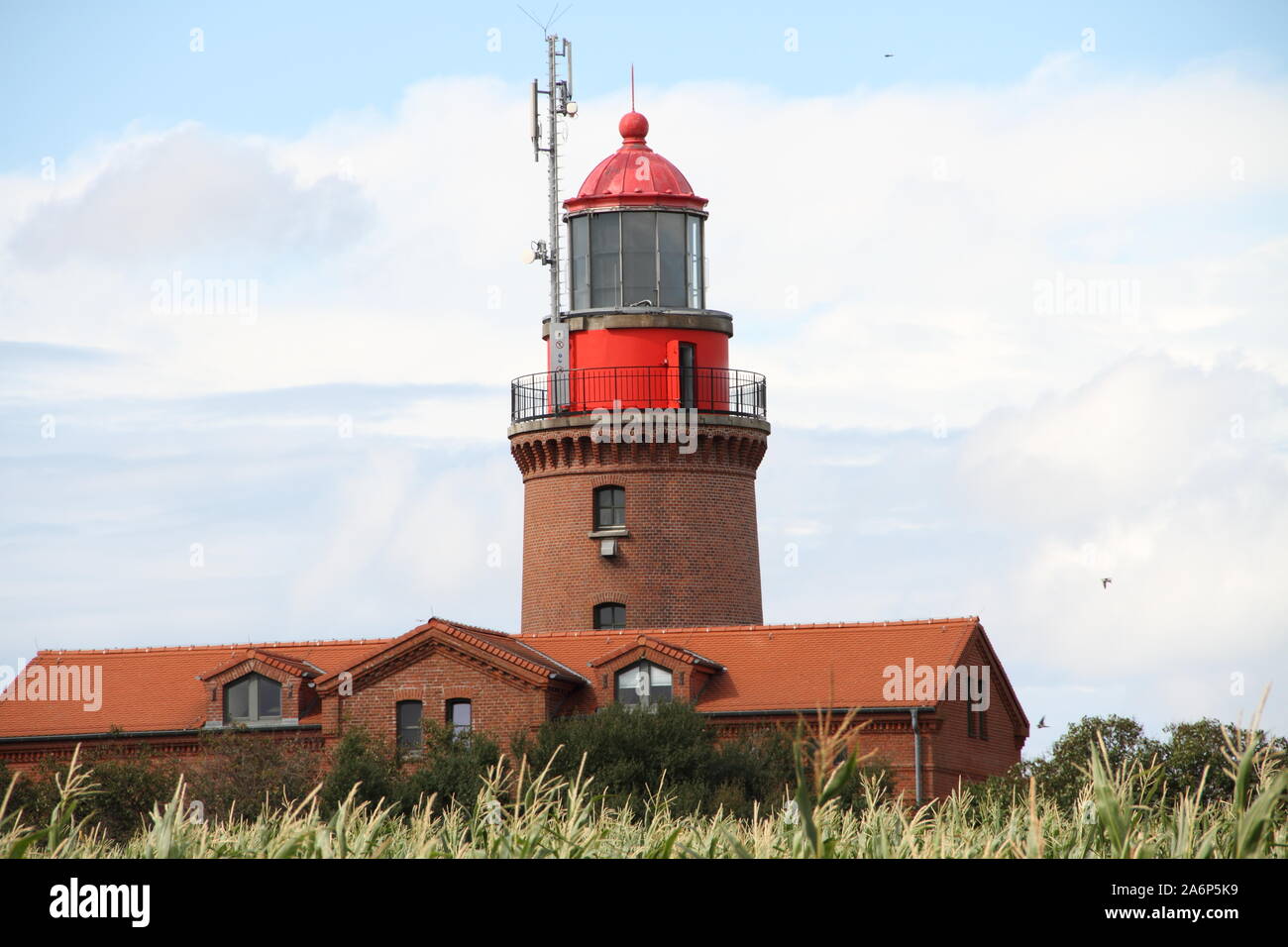 the lighthouse in Bastorf Baltic Sea Stock Photo