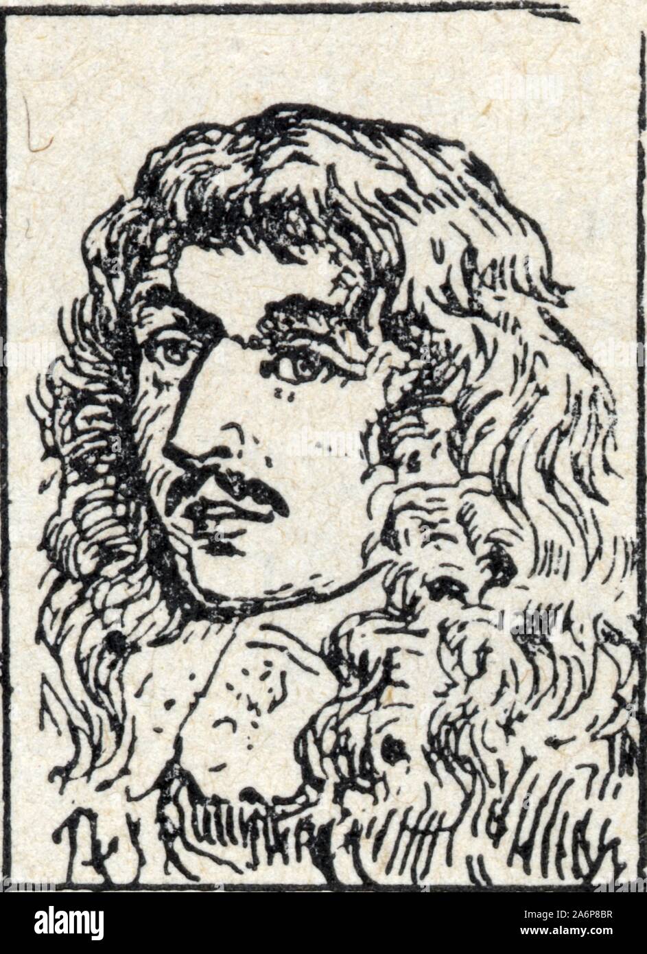 Louis II de Bourbon-Condé dit le Grand Condé, connu d'abord sous le titre de duc d'Enghien, né le 8 septembre 1621 à Paris et mort le 11 décembre 1686 Stock Photo