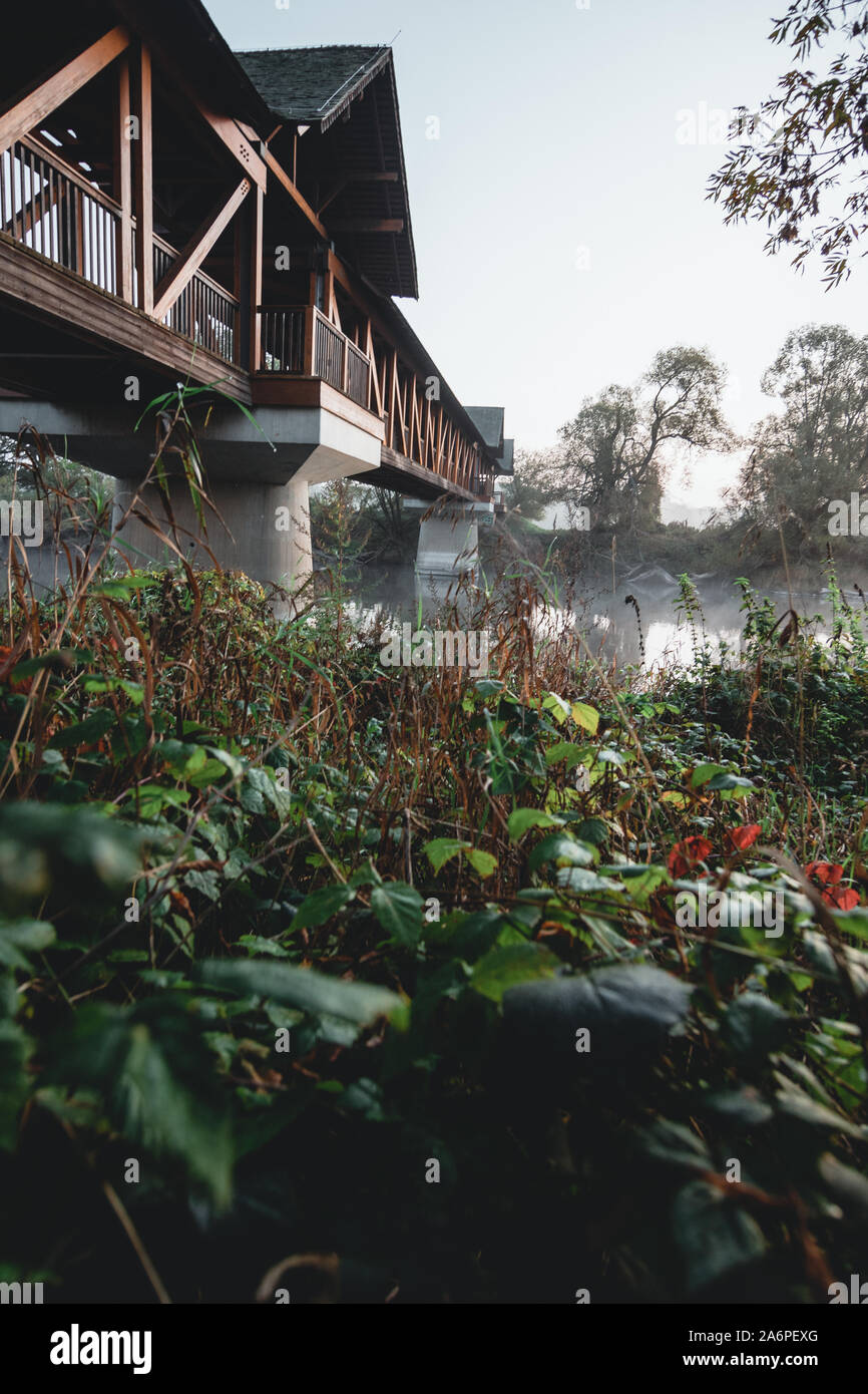 Bridge above the river Stock Photo - Alamy
