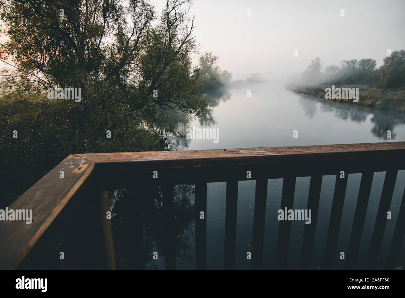 Bridge above the river Stock Photo - Alamy