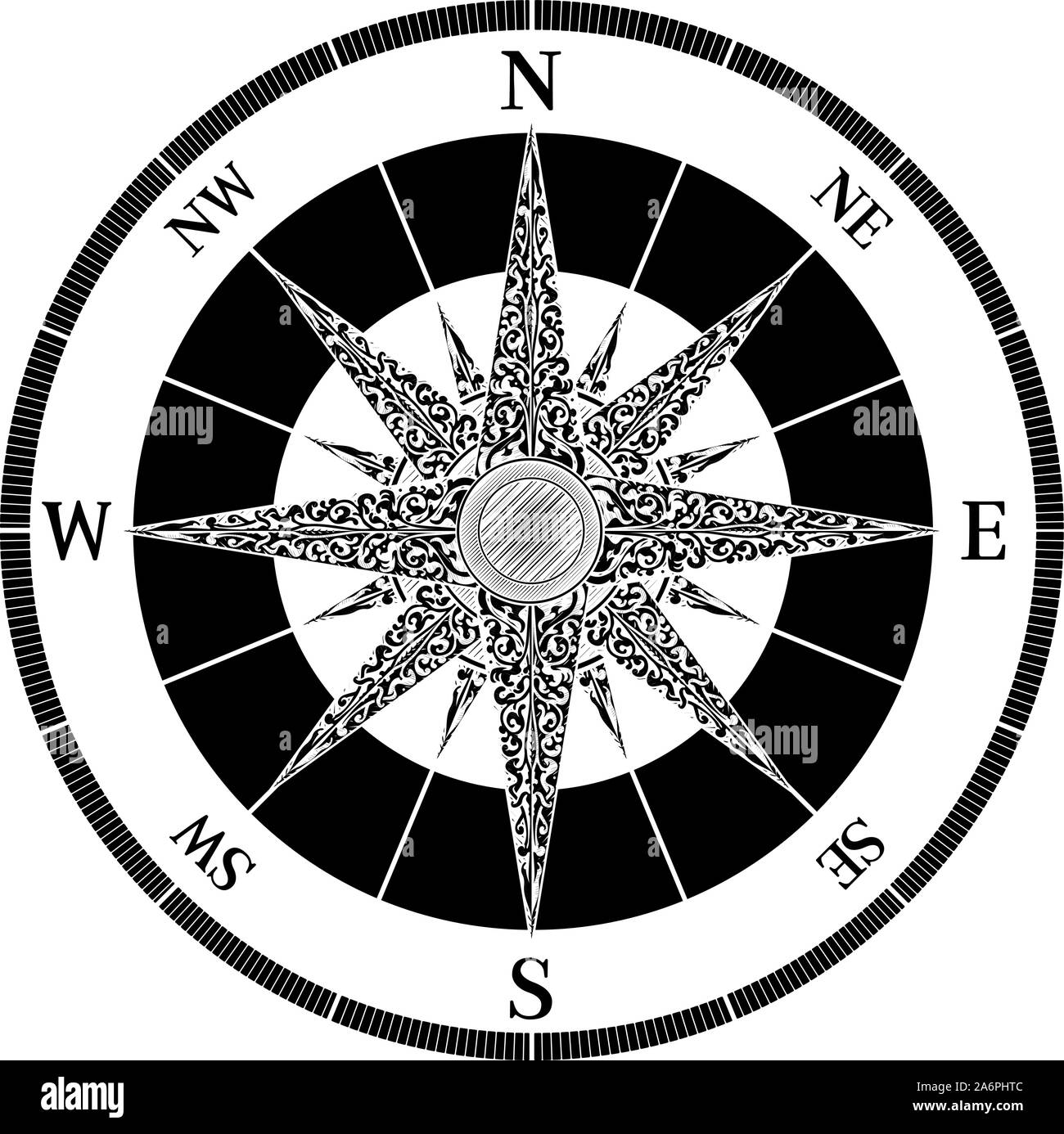Compass Vintage Design Stock Vector