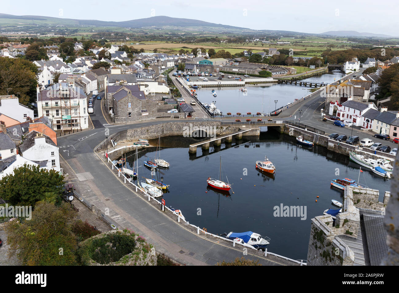 Castle Rushen, Castletown. Isle of Man. UK. Stock Photo