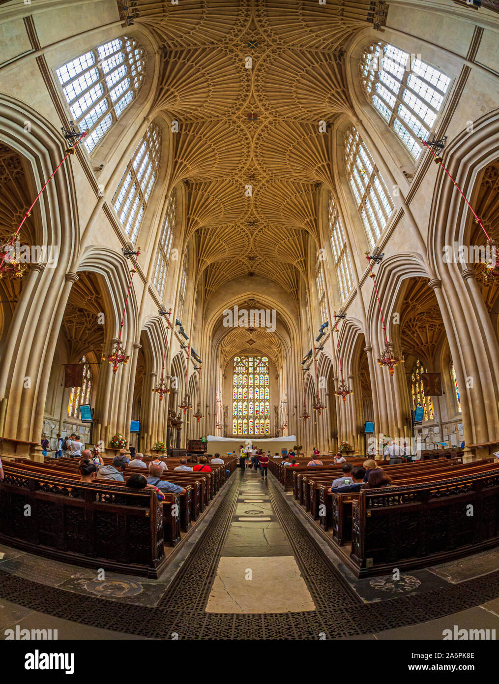 Bath Abbey, a parish church of the Church of England and former
