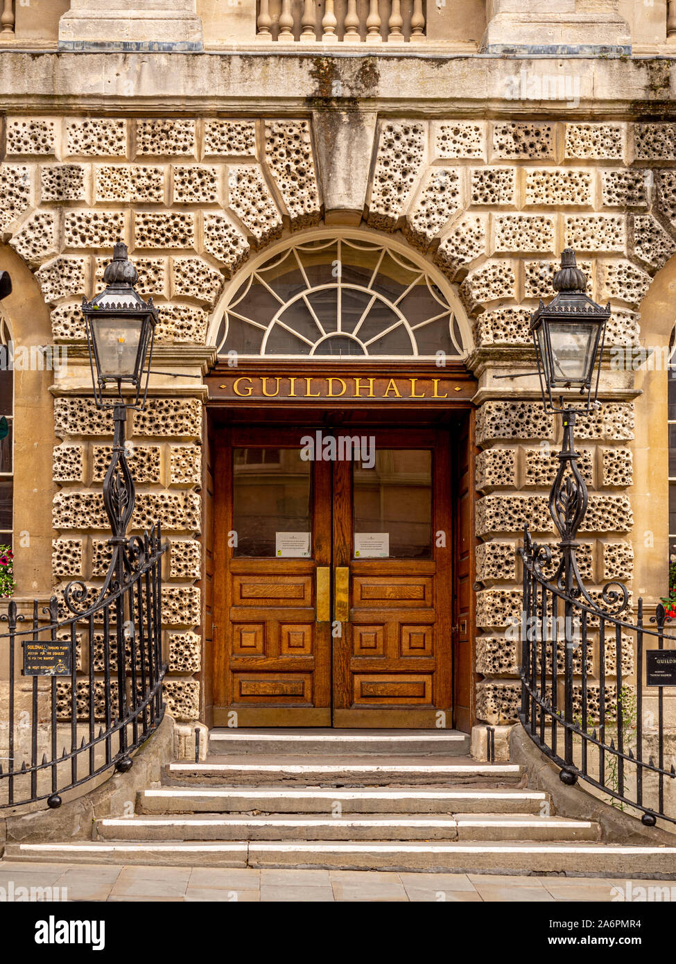 The Guildhall, a Grade 1 listed municipal building in Bath, Somerset, England. Stock Photo