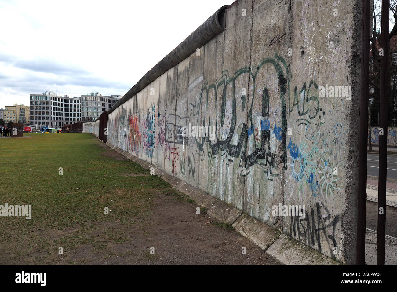 sector of Berlin Wall (Berliner Mauer) in Bernauer Strasse, Berlin, Germany Stock Photo