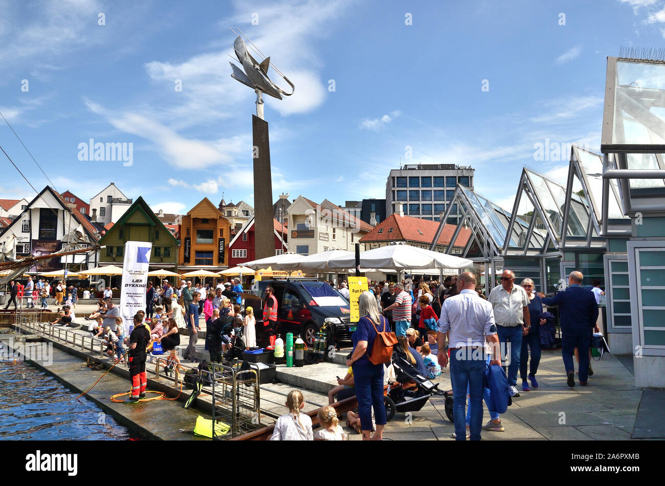 The Shrimp Monument, Stavanger Stock Photo