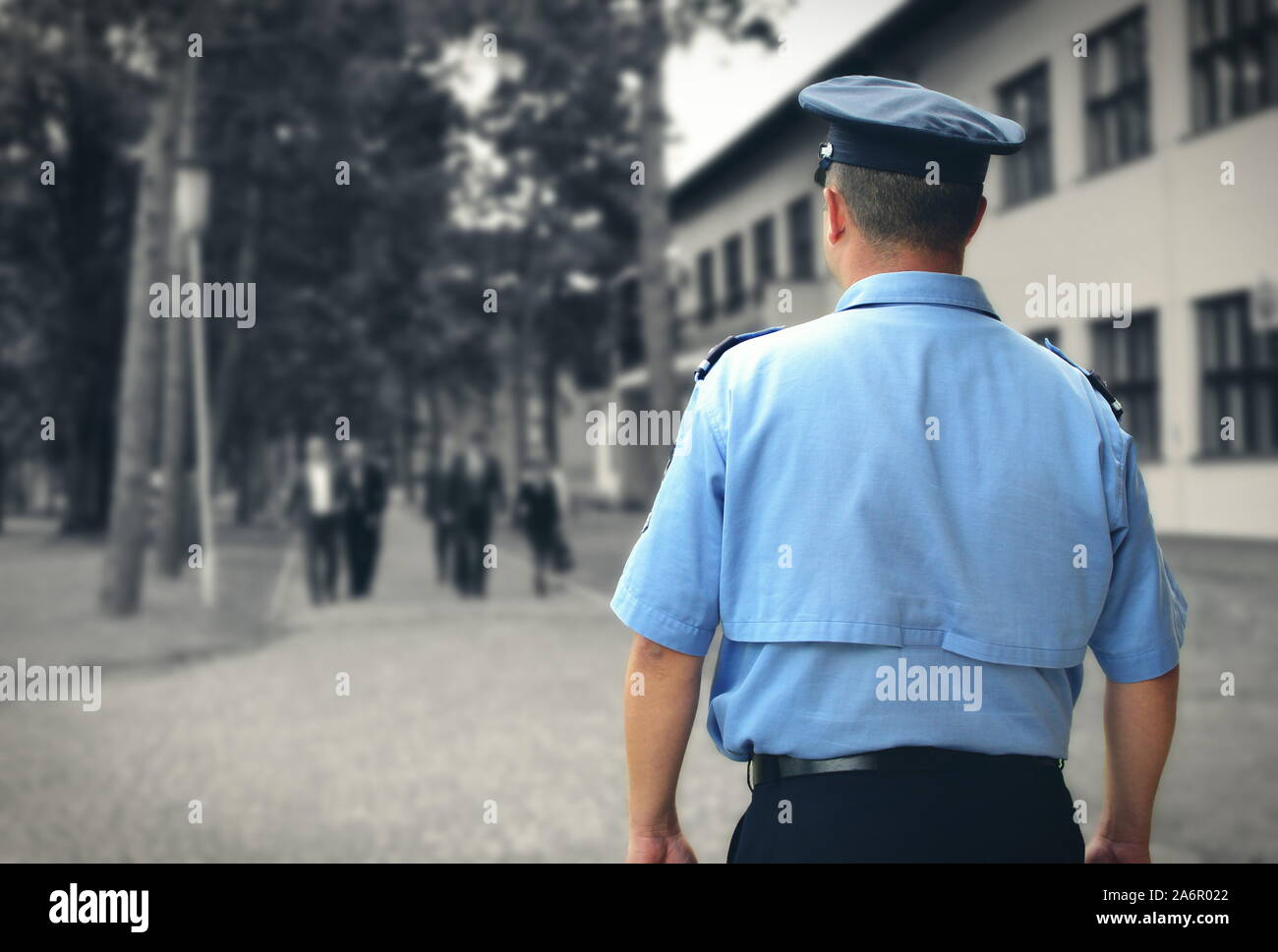 Policeman in uniform Stock Photo