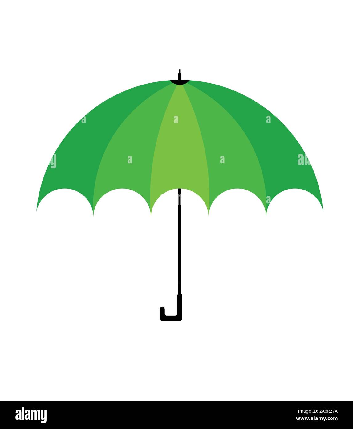 green umbrella icon design. vector illustration Stock Vector Image
