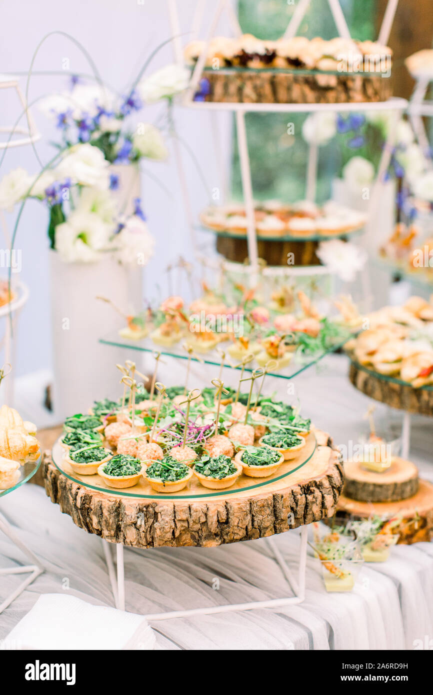 Wedding Reception Table Cheese Meat Stock Photos Wedding