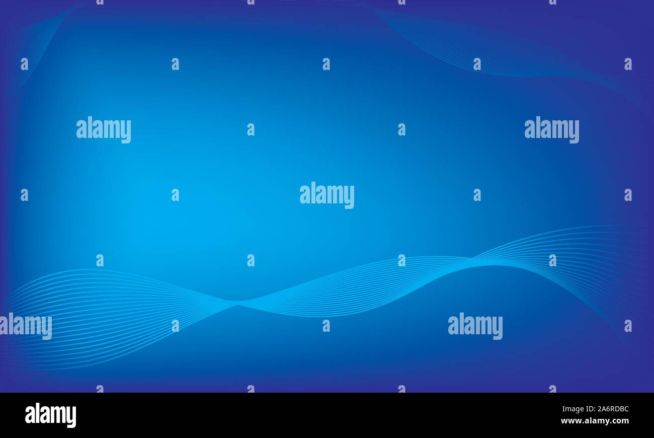 Blue abstract background, smooth wave blue background Stock Vector ...
