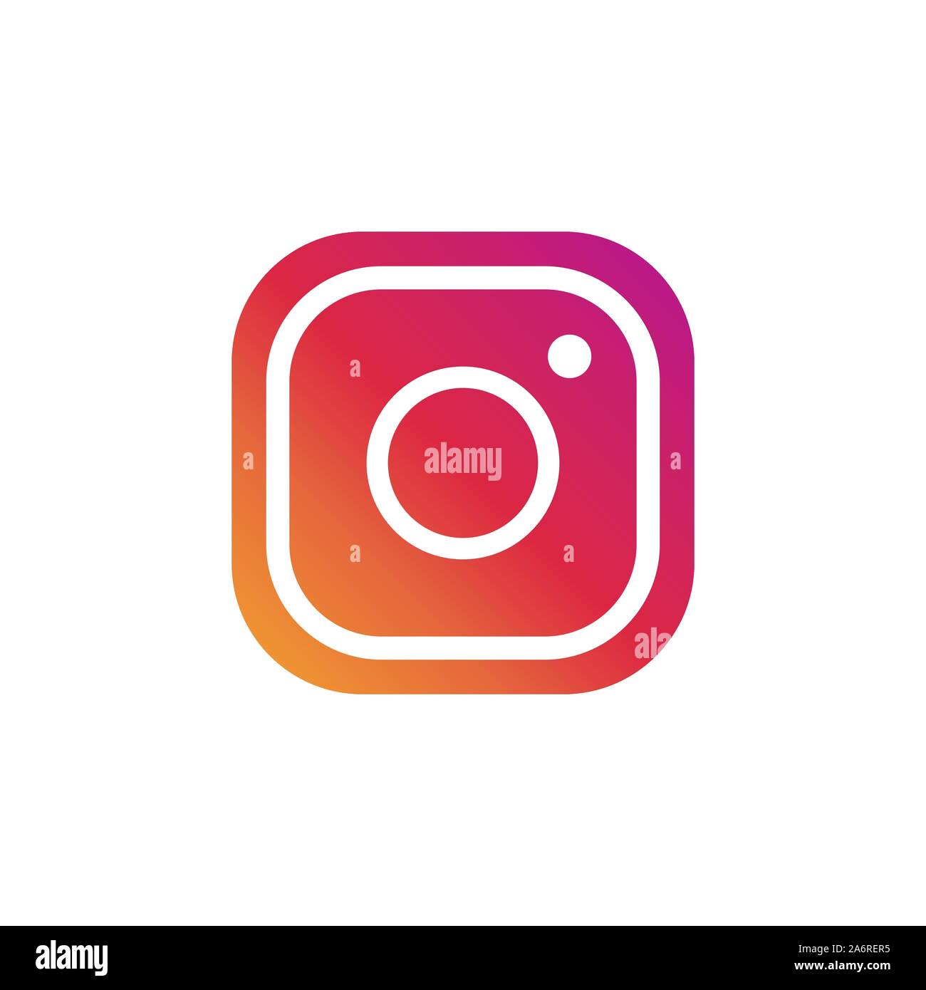 18, October, 2019. Minsk, Belarus. Social networks, instagram icon ...