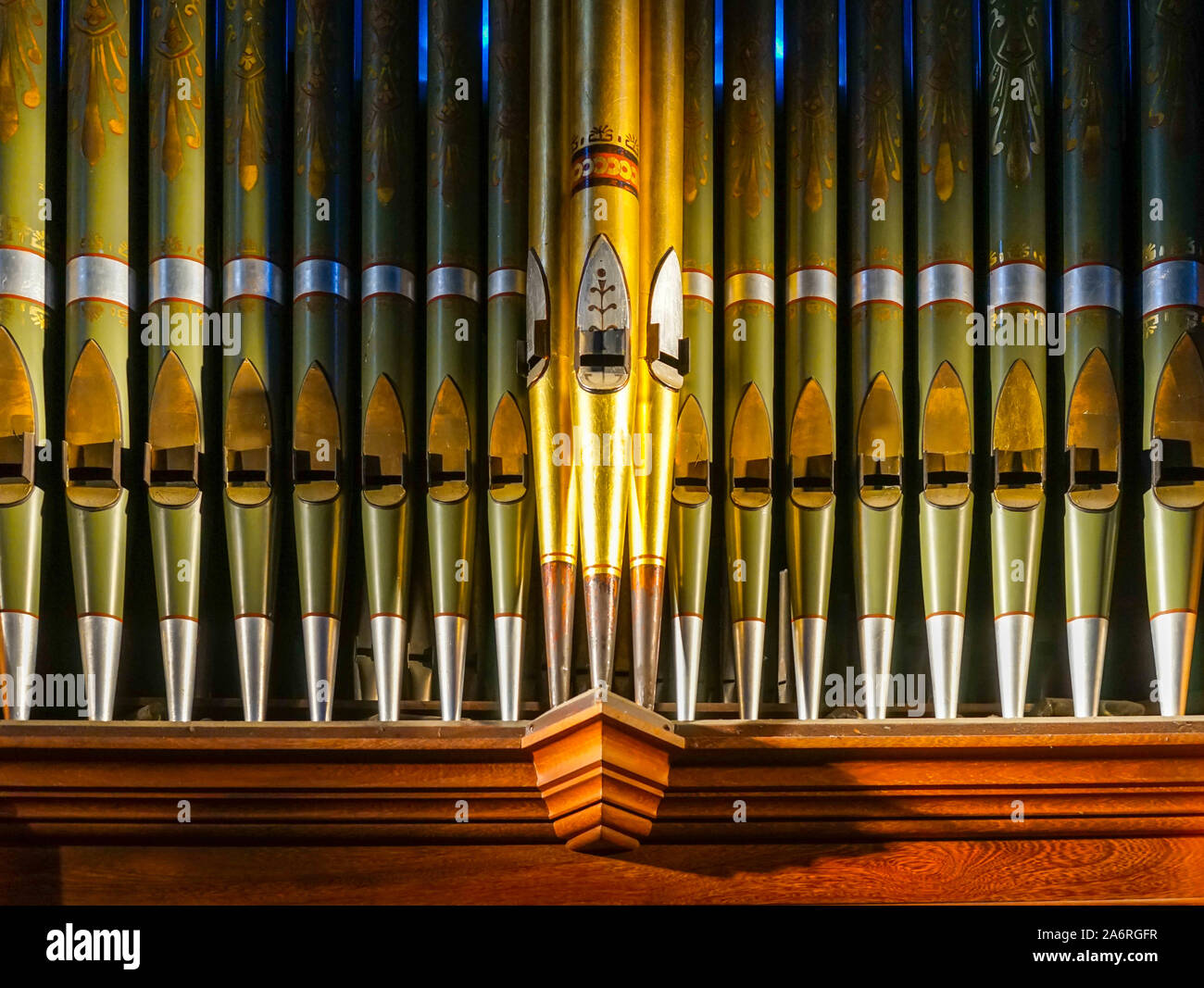 Cathedral Pipe Organ, classical music concert Stock Photo Alamy
