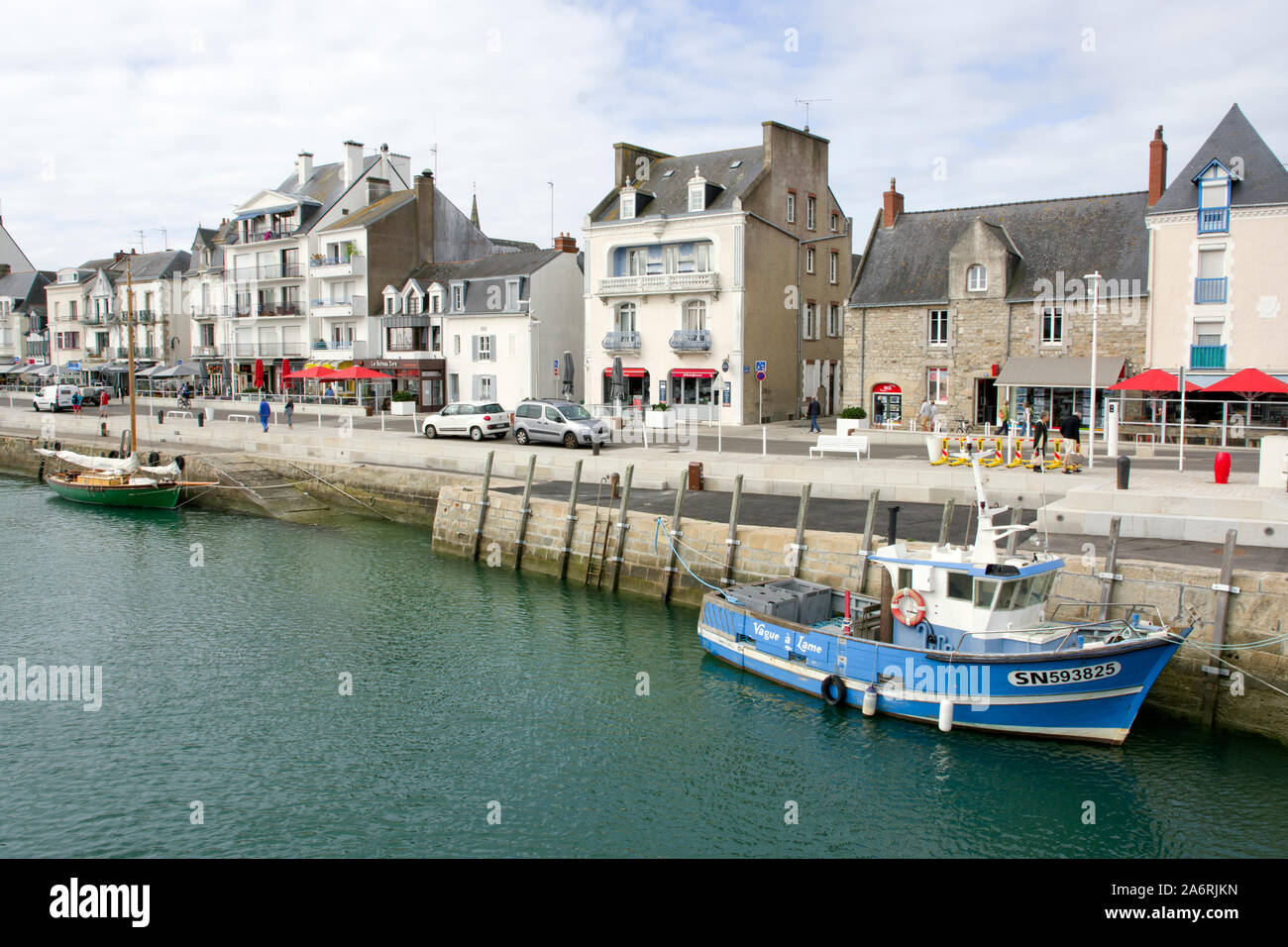 Quai Jules Sandeau, Le Pouliguen, Brittany Stock Photo