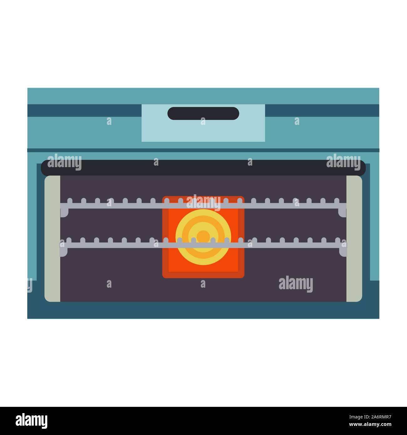 Oven vector illustration appliance cooking kitchen. Icon stove ...