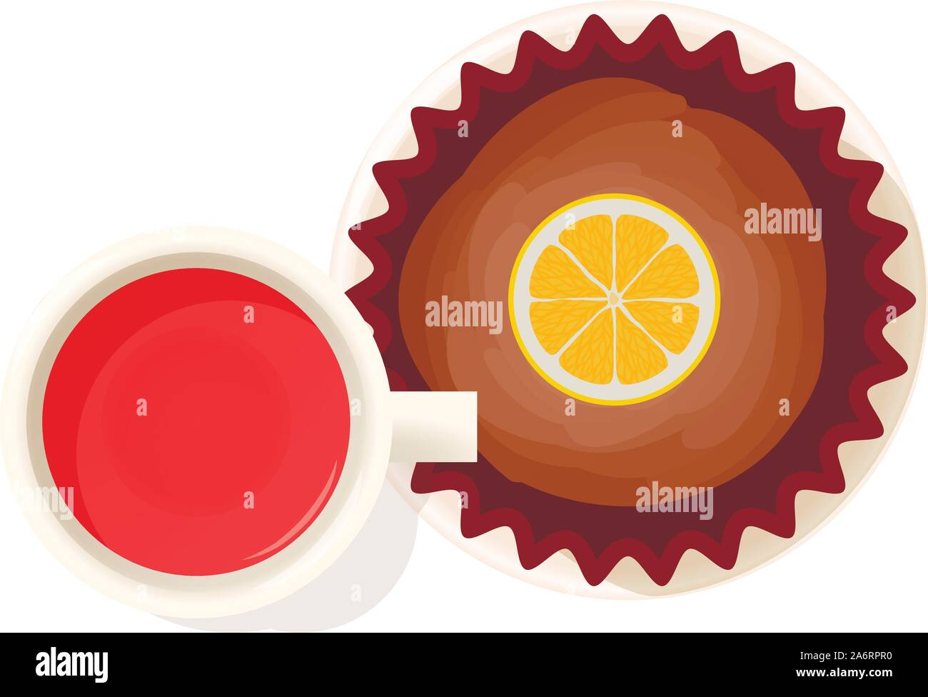 Tea time icon, isometric style Stock Vector