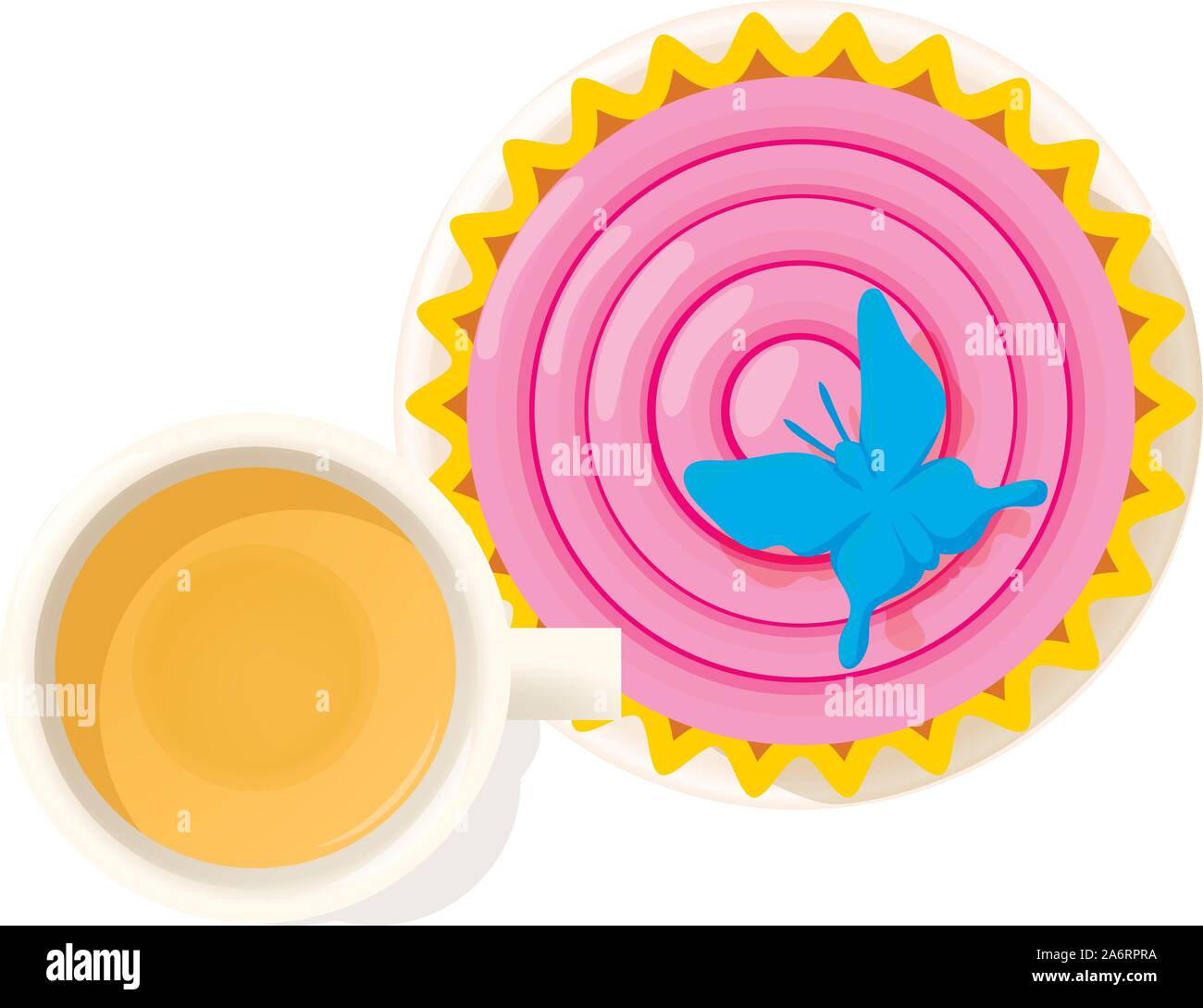 Mousse cake icon, isometric style Stock Vector