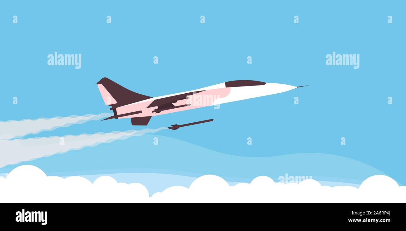 Super fighter plane aircraft vector military force speed. Army illustration  aviation war defense sky transport. Cartoon concept background interceptor  Stock Vector Image & Art - Alamy