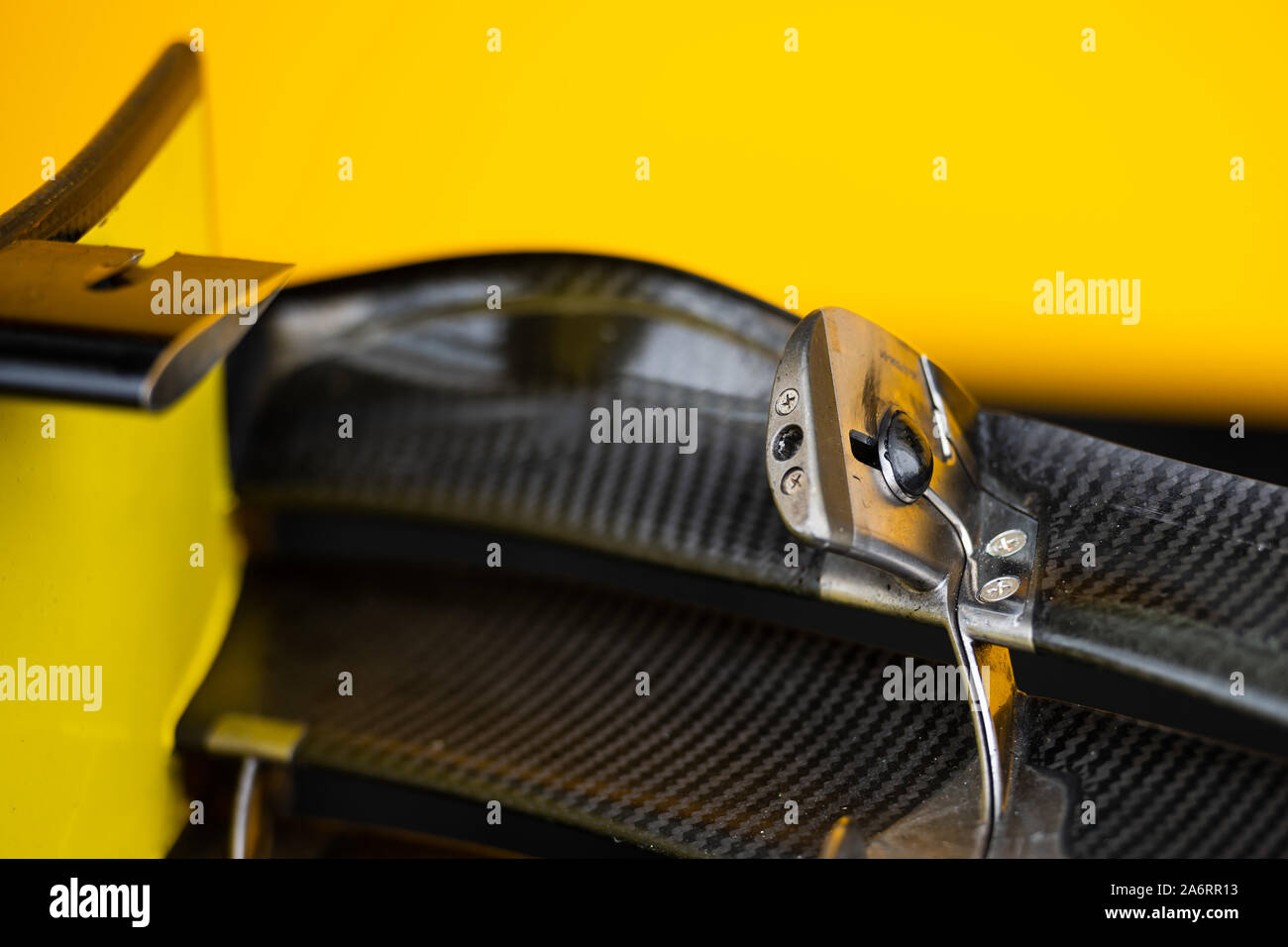 Italy/Monza - 07/09/2019 - An aero detail on the car of #27 Nico Hulkenberg (GER, Renault Sport F1 Team, R.S. 19) during FP3 ahead of Qualifying for t Stock Photo
