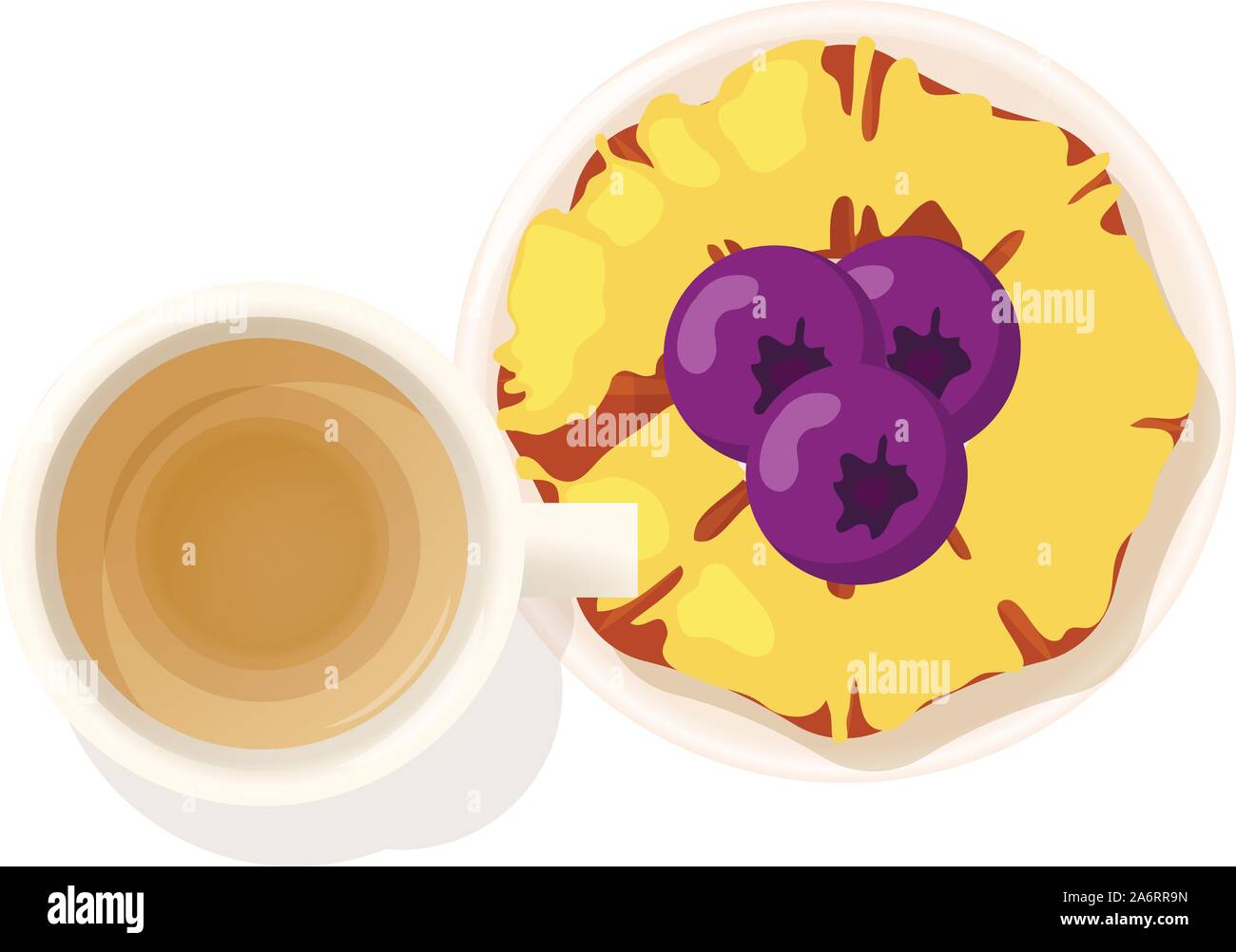 Blueberry muffin icon, isometric style Stock Vector