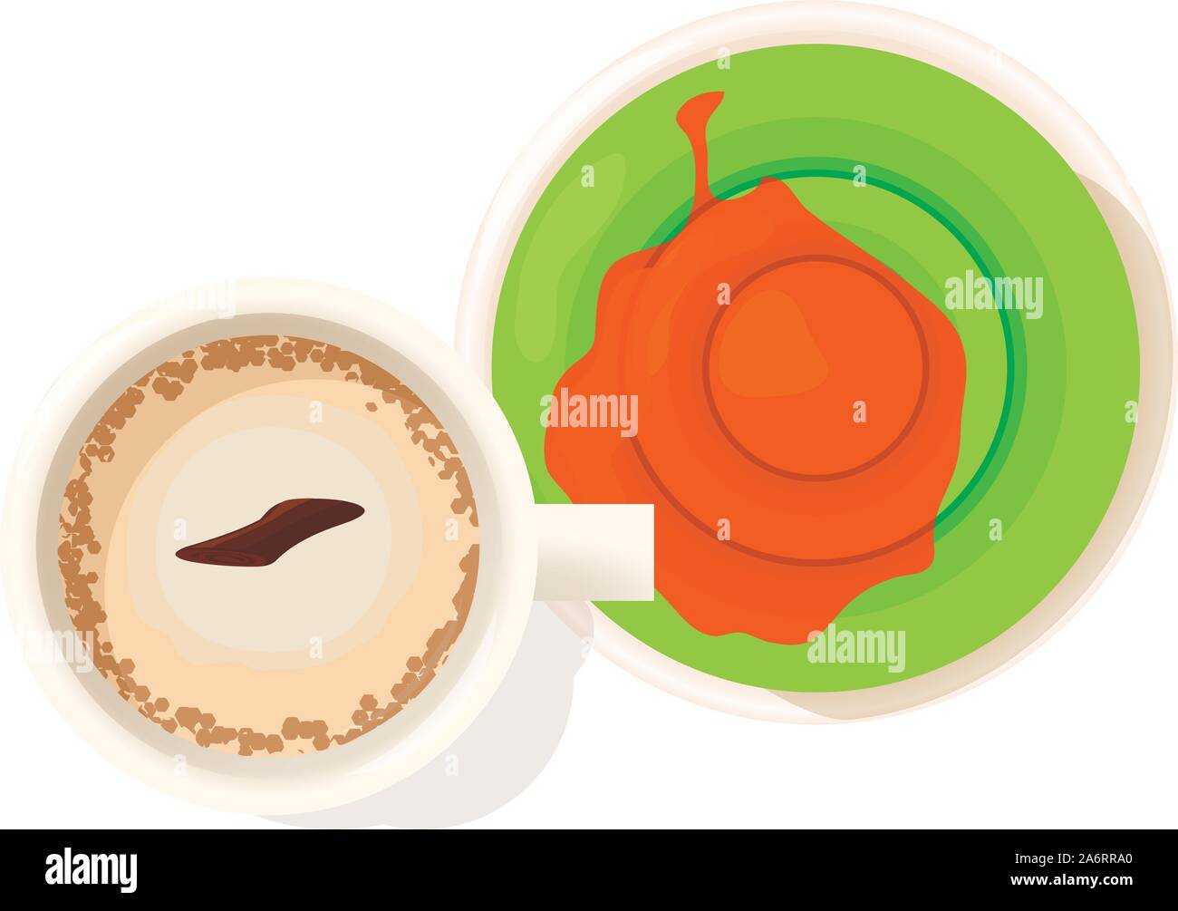 Jelly dessert icon, isometric style Stock Vector