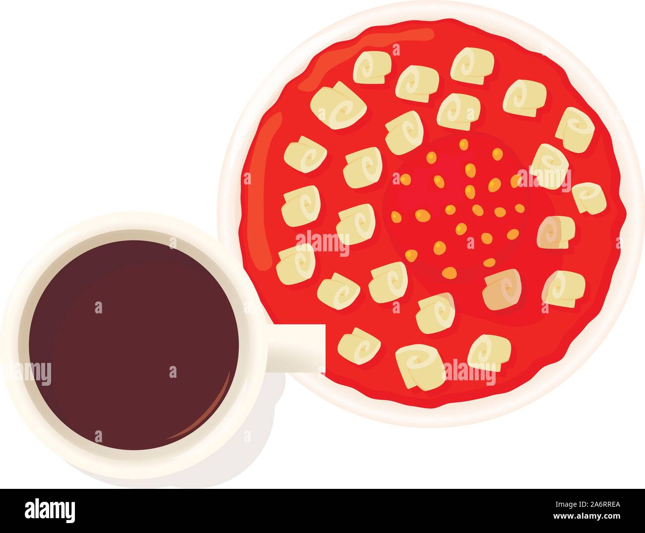 Strawberry pie icon, isometric style Stock Vector