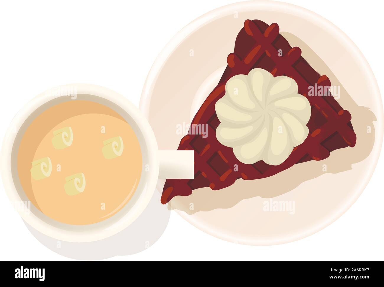 Chocolate cheesecake icon, isometric style Stock Vector