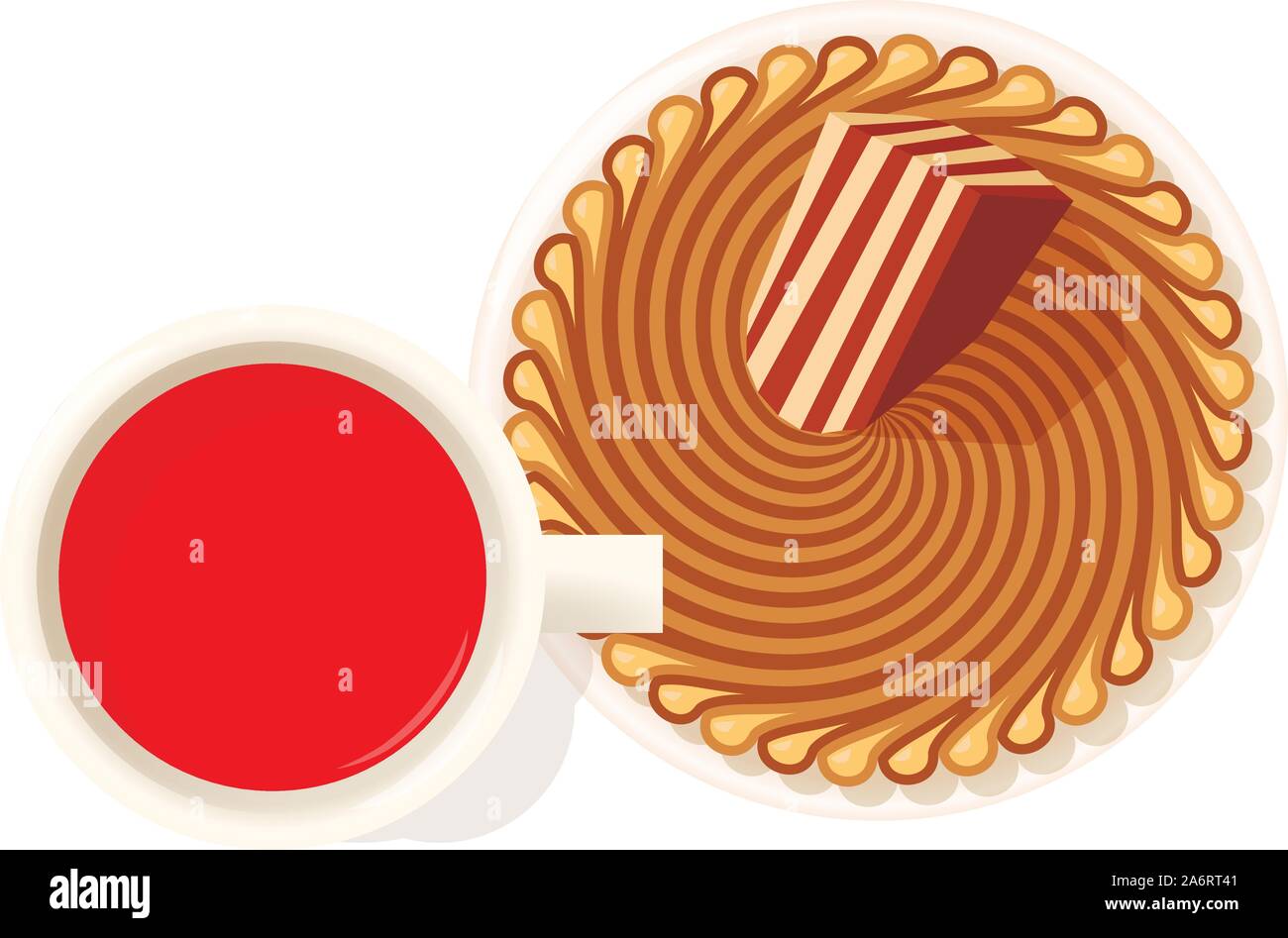 Zebra pie icon, isometric style Stock Vector