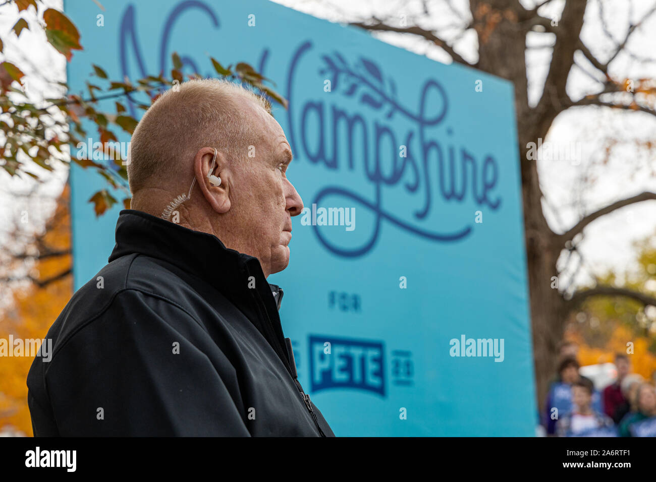 October 25, 2019 during democrate candidate Pete Buttigieg speaks at