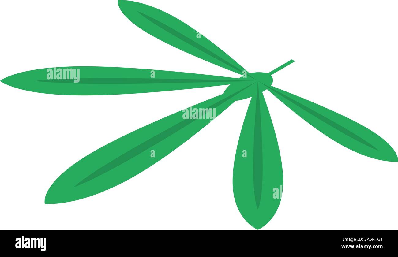 Cassava leaf icon, isometric style Stock Vector