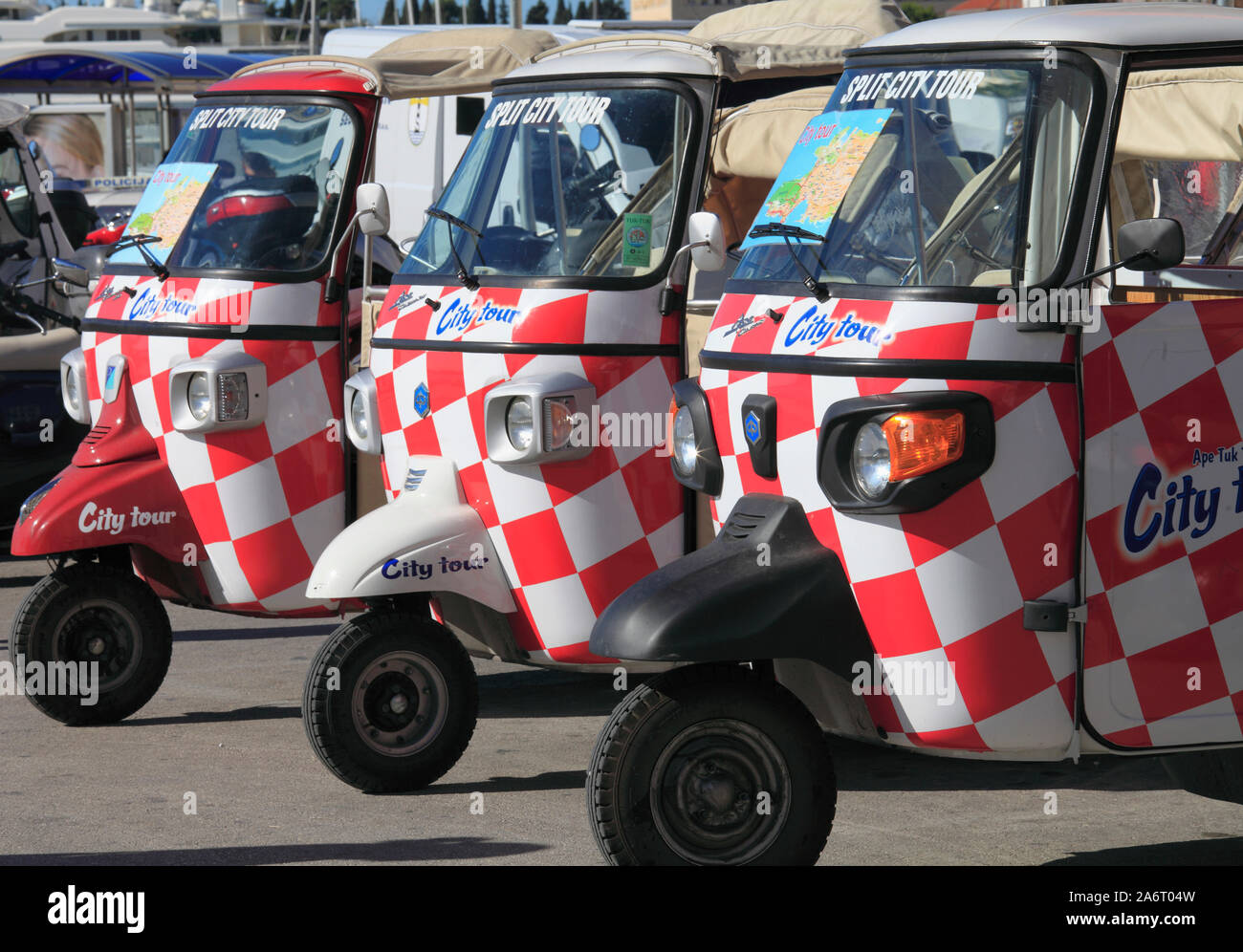 Croatia, Split, city tour vehicles, Stock Photo