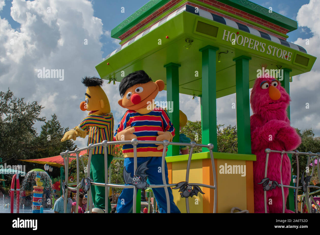 Orlando, Florida. October 24, 2019. Bert, Ernie and Telly monster in ...