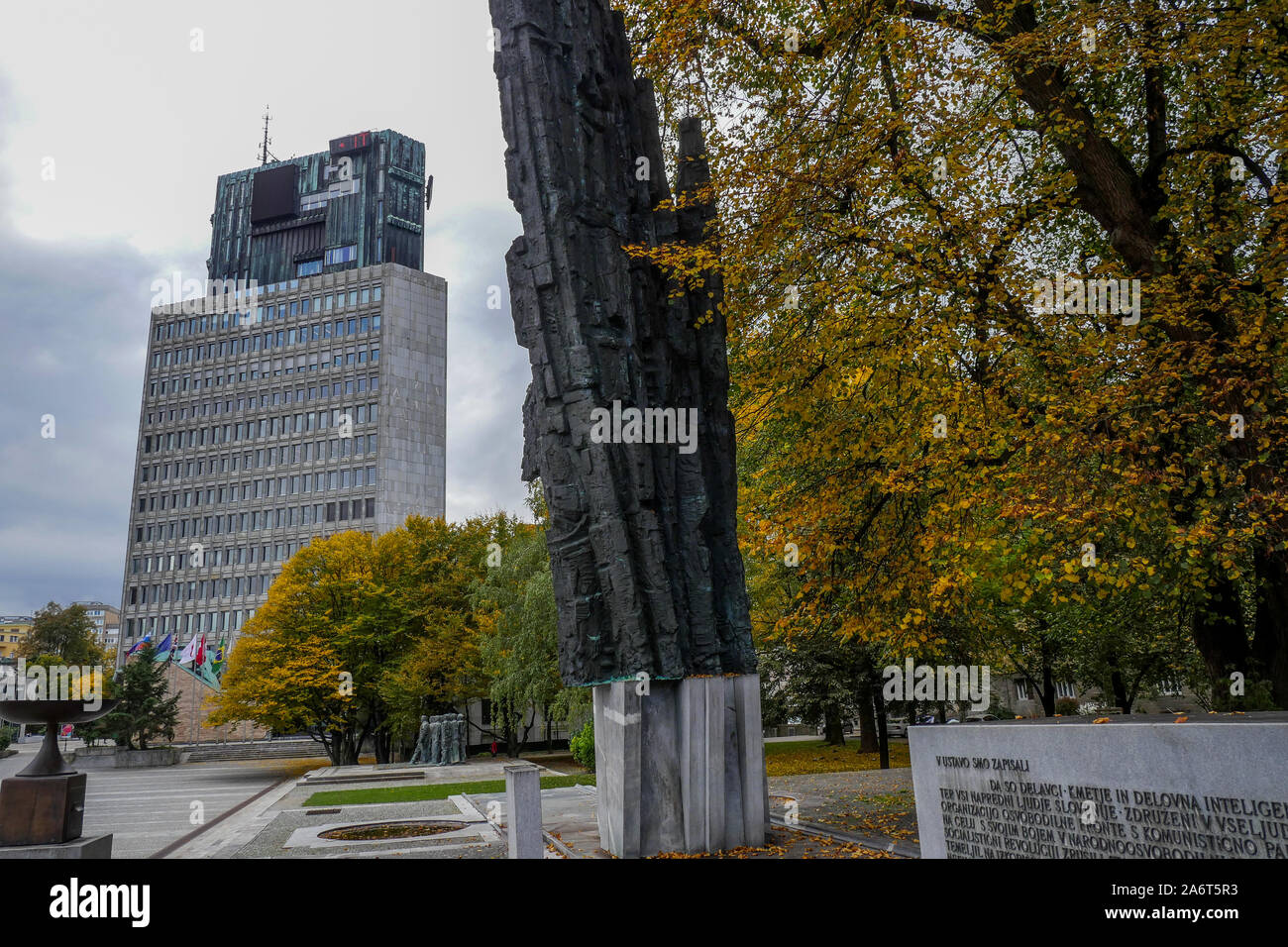 Ljubljana Slovenia Trg Republike Spomenik Revolucije Flickr