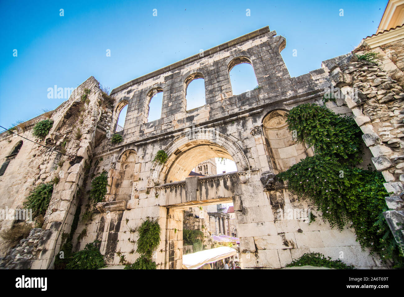 Diocletian palace UNESCO world heritage site in Split, Dalmatia ...