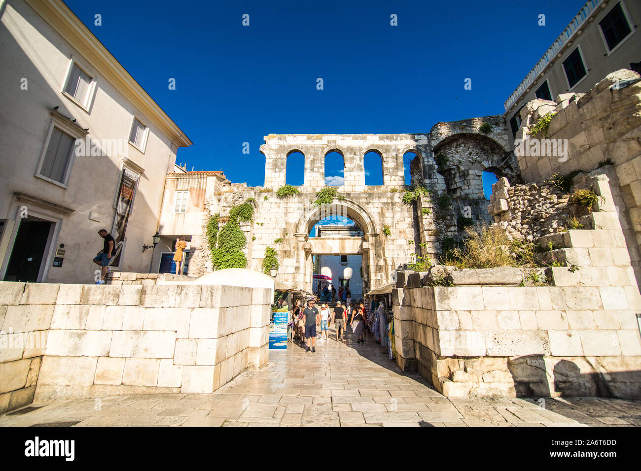 Diocletian palace UNESCO world heritage site in Split, Dalmatia ...