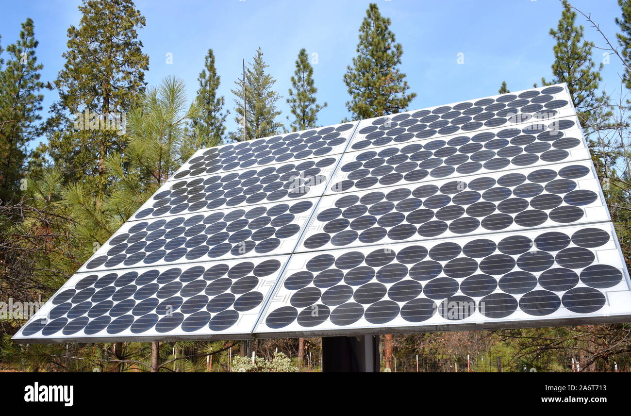 Solar power in rural California Stock Photo Alamy