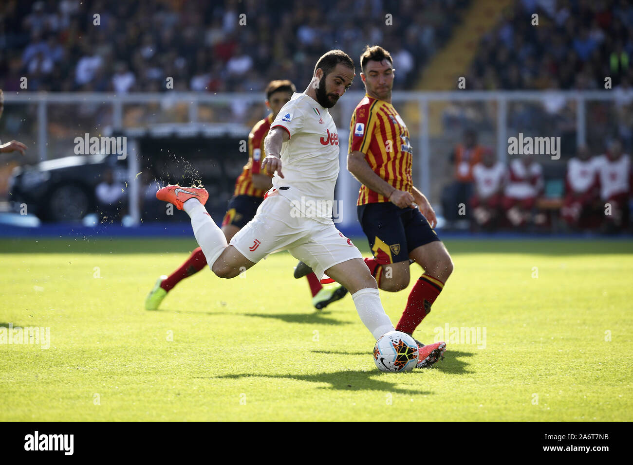 Lecce, Italy. 26th Oct, 2019. soccer, SERIES A TIM CHAMPIONSHIP 20189-20 LECCE - JUVENTUS 1-1 in the picture: HIGUAIN Credit: Independent Photo Agency/Alamy Live News Stock Photo