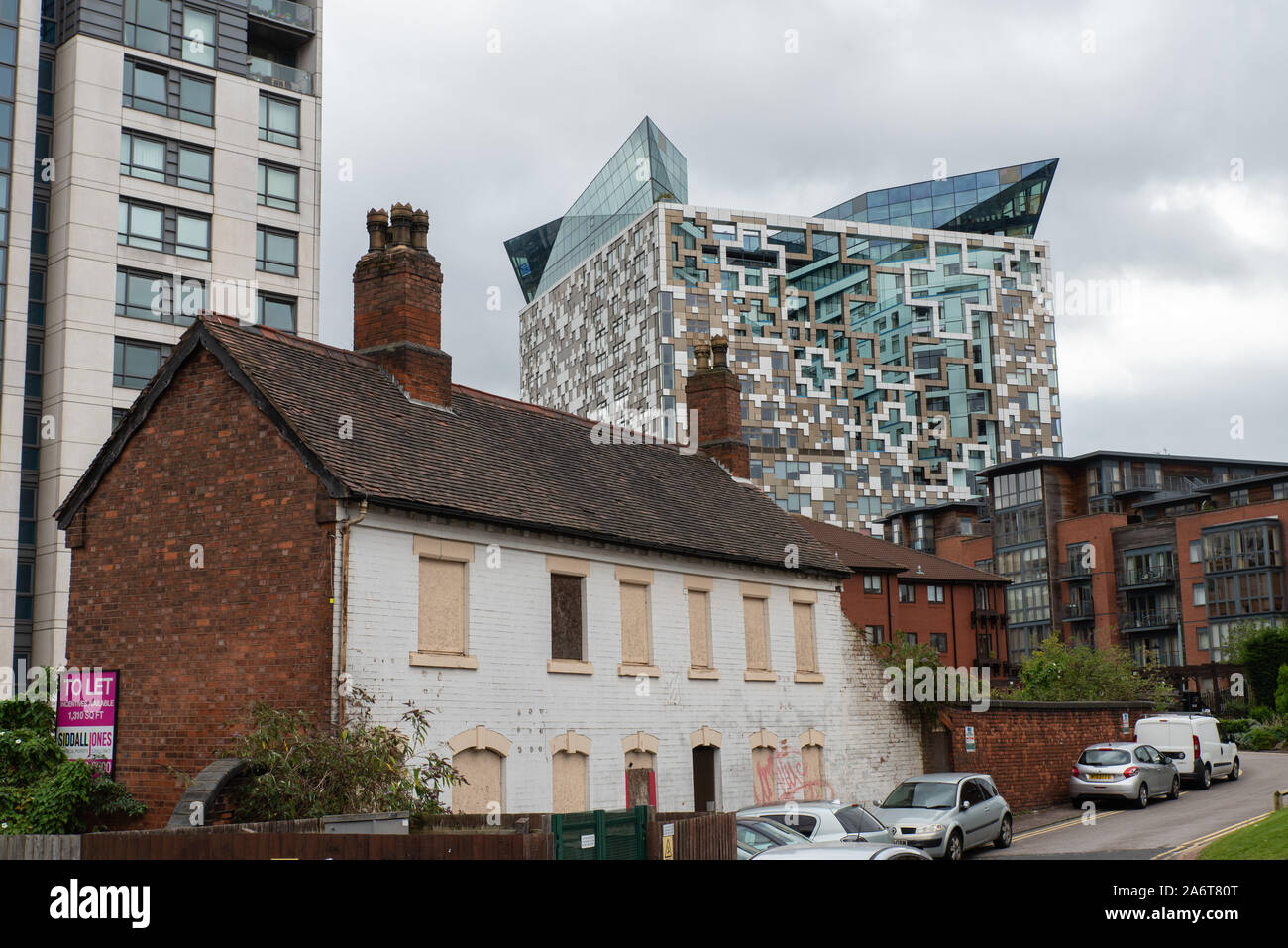 images Old Pictures Of Birmingham City Centre https www alamy com old part of birmingham city centre with the cube in the background image331218072 html