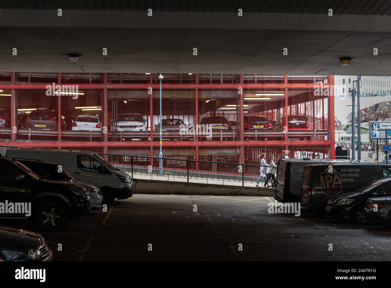 Parking lot, Birmingham, Great Britain Stock Photo Alamy