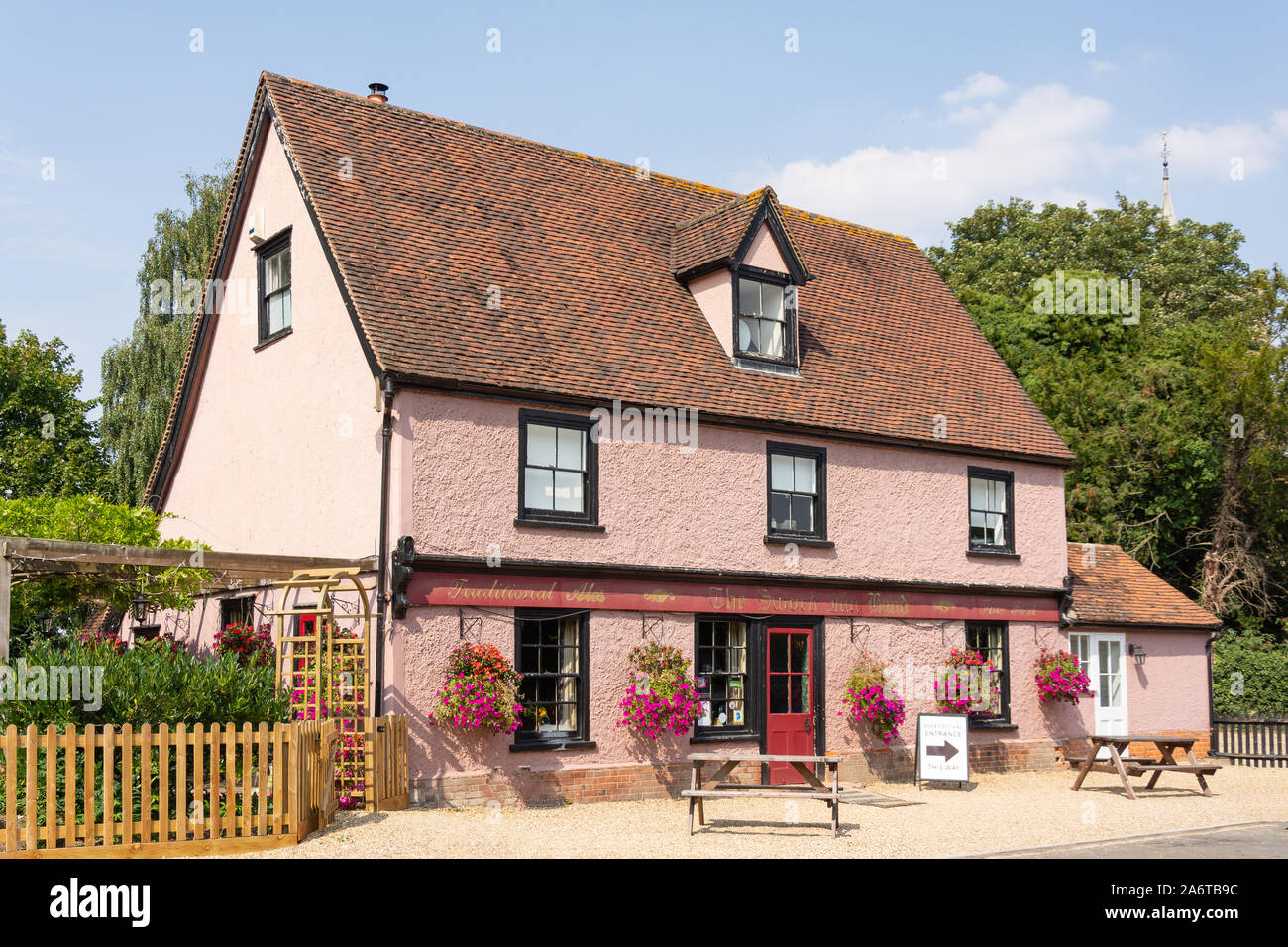 14th century The Sword Inn Hand Inn, Westmill, Hertfordshire, England, United Kingdom Stock Photo