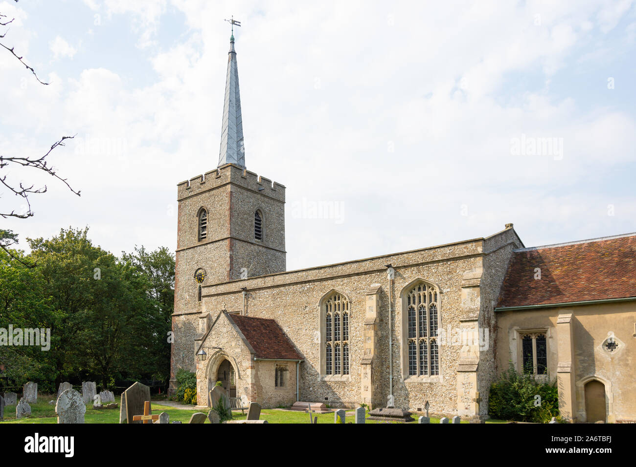 St John the Baptist Church, Cottered, Hertfordshire, England, United Kingdom Stock Photo