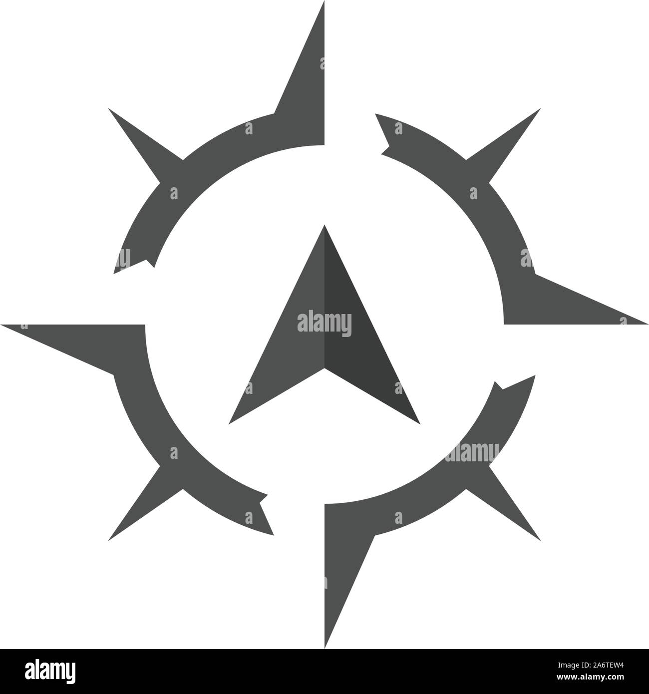 Compass icon Template vector icon illustration design Stock Vector