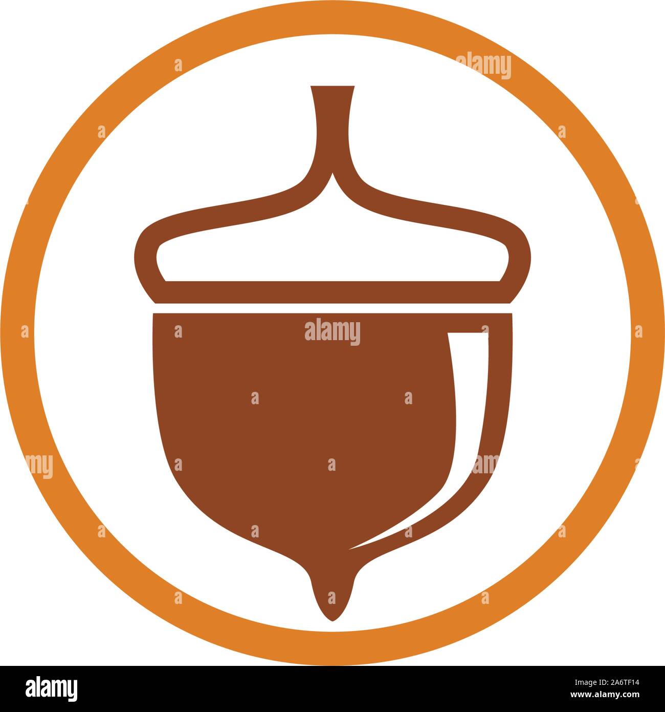 Acorn oak logo ilustration vector Stock Vector Image & Art - Alamy