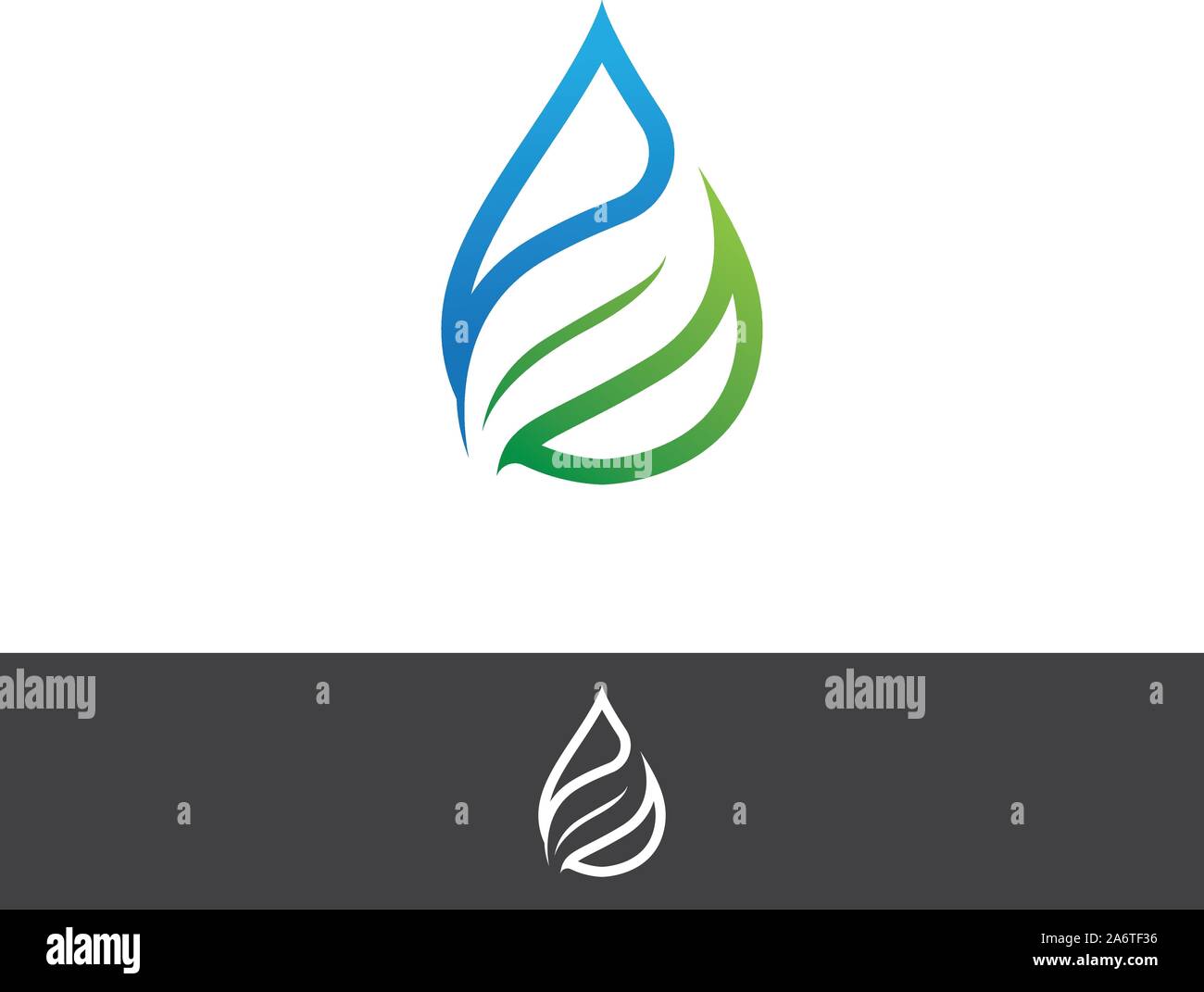 Water drop nature leaf Logo Template vector Stock Vector Image & Art ...