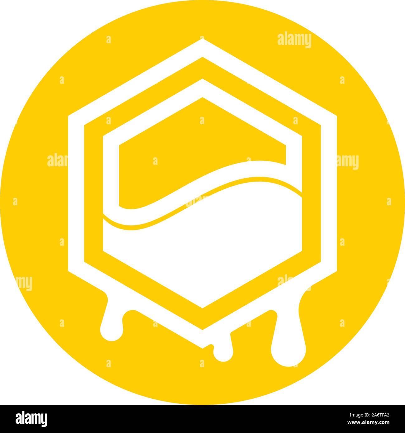 Honeycomb ilustration logo vector template Stock Vector Image & Art - Alamy