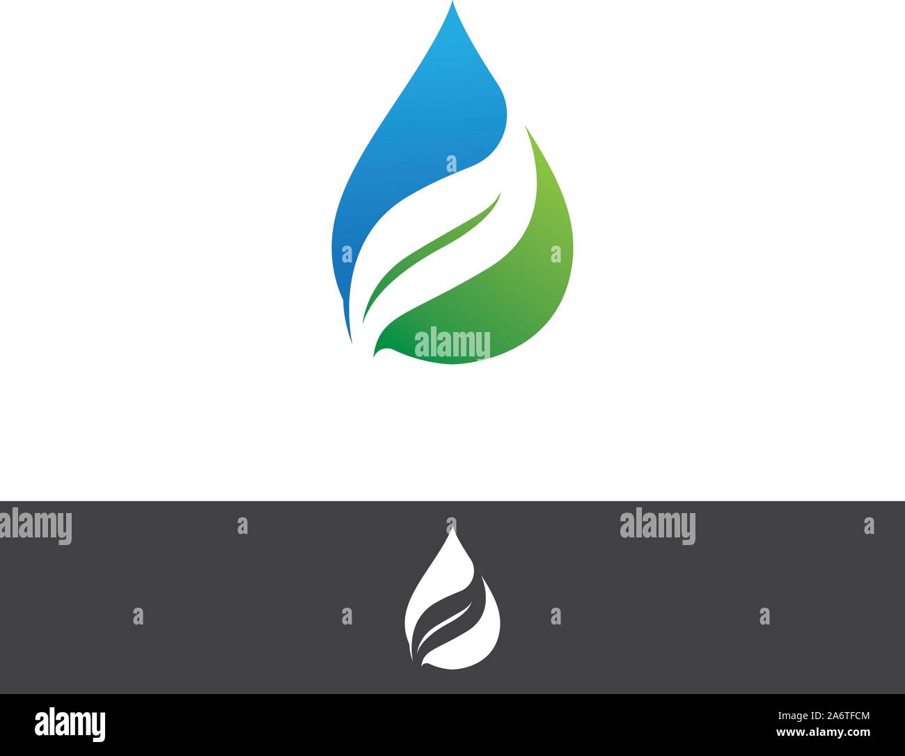 Water drop nature leaf Logo Template vector Stock Vector Image & Art ...