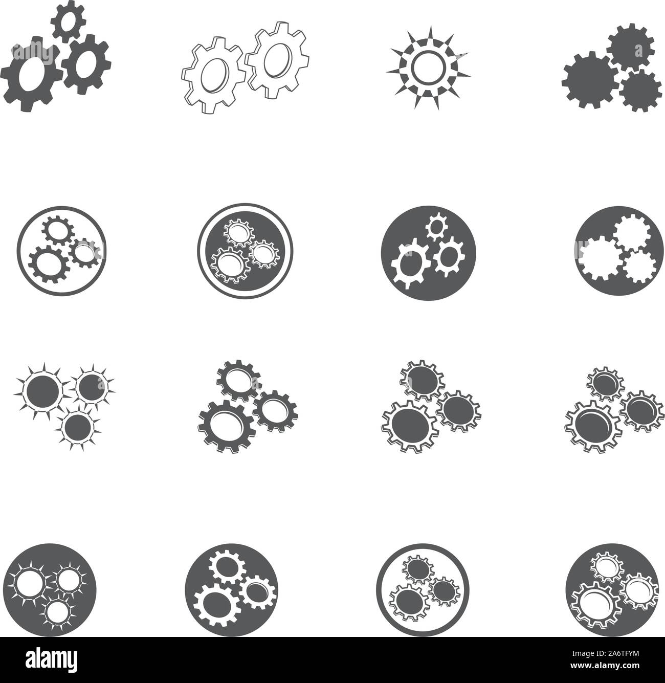 Gear Logo Template vector icon illustration design Stock Vector Image ...