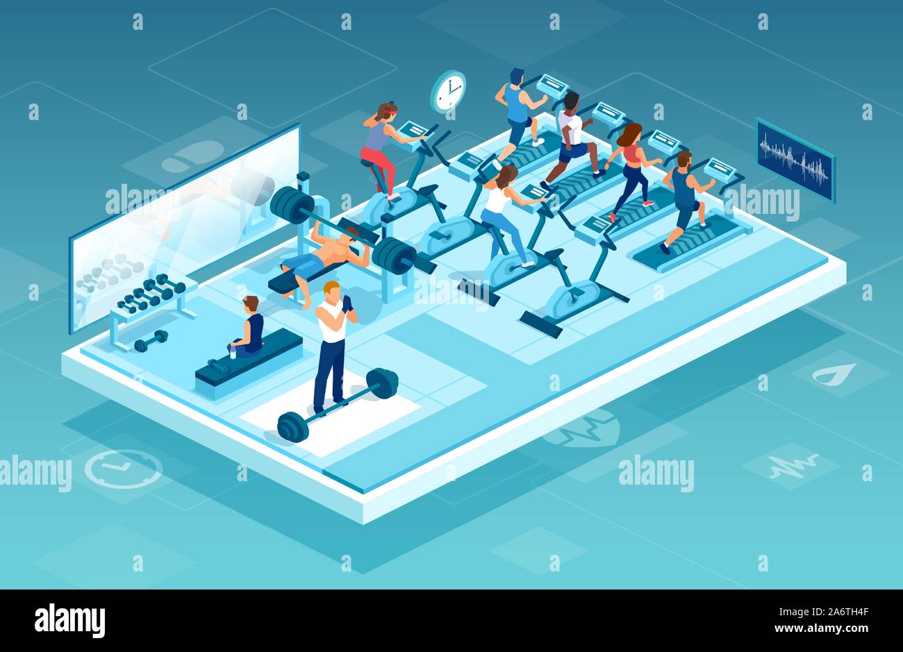 3d gym hires stock photography and images Alamy