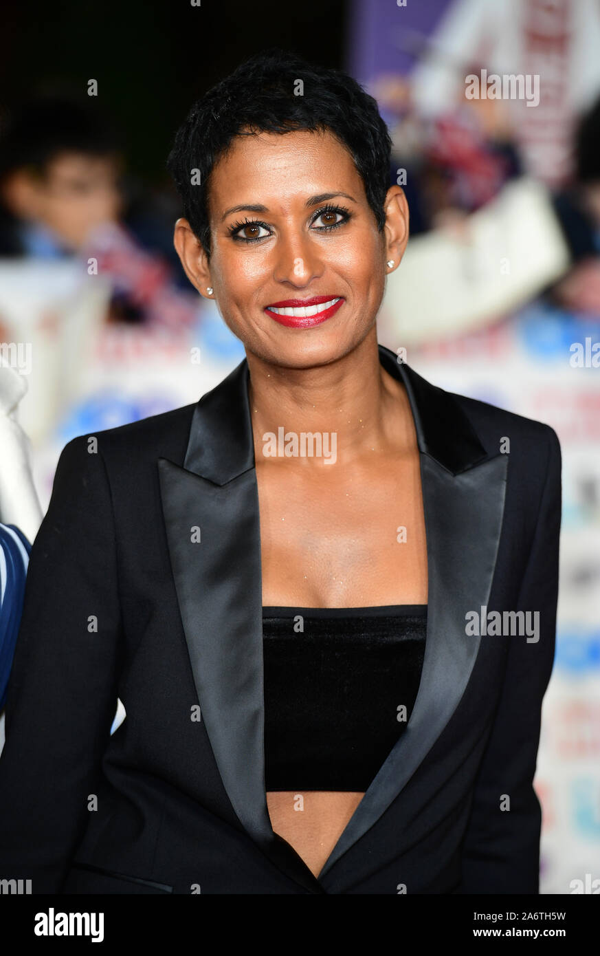 Naga Munchetty arriving for the Pride of Britain Awards held at the The Grosvenor House Hotel, London. Stock Photo