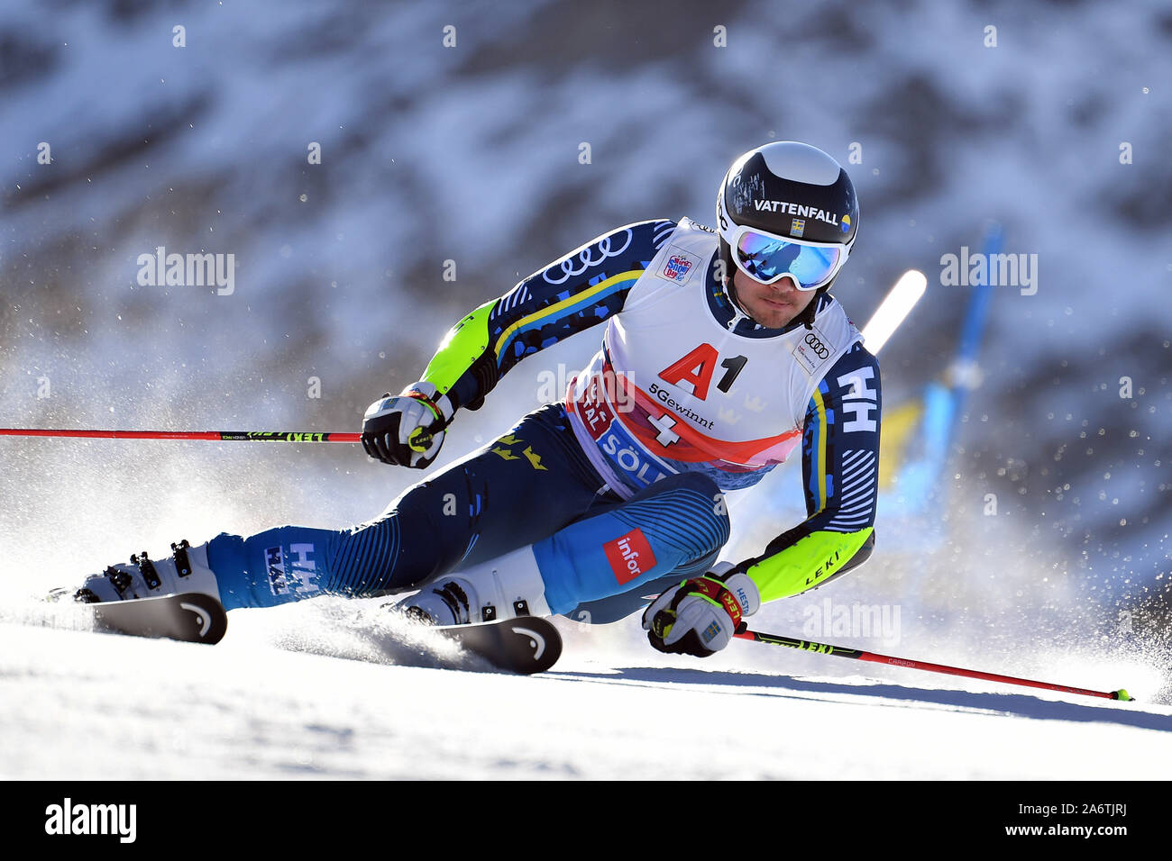 Matts OLSSON (SWE), action, men's giant slalom, Men's Giant Slalom. Alpine  Skiing, World Cup in Soelden on the Rettenbachferner, Rettenbach Glacier,  season 2019/2020, 19/20, on 27.10.2019. | usage worldwide Stock Photo -  Alamy